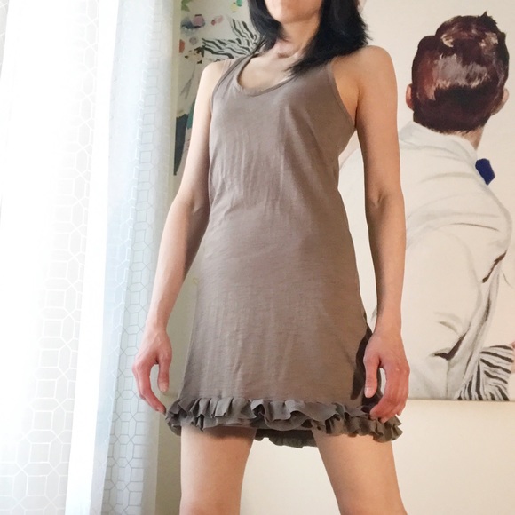 Banana Republic Dresses & Skirts - BR Factory racerback ruffle mini